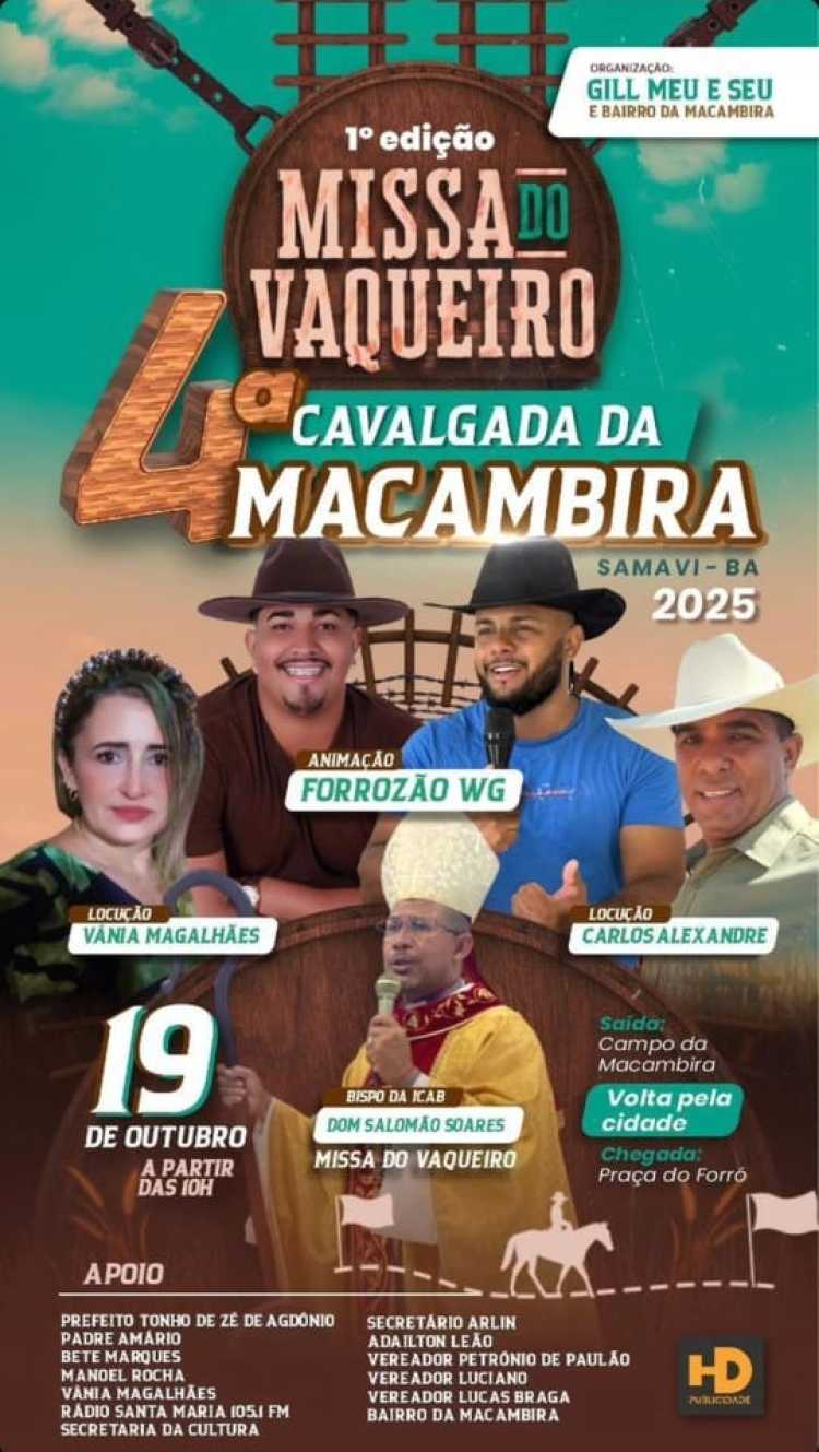 1ª Missa do Vaqueiro e 4ª Cavalgada da Macambira